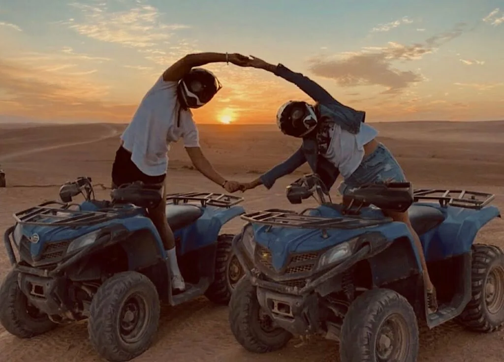 Quad biking off-road tour in Agafay Desert near Marrakech