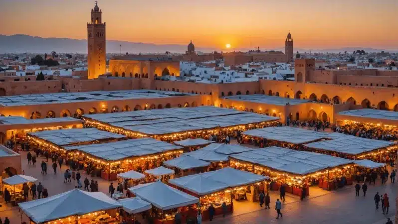 Captivating view of Marrakech, Morocco, highlighting its unique charm and beauty during a 1 week in morocco. 