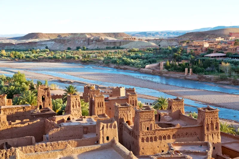 Scenic view of Morocco's stunning landscapes, showcasing the beauty of a 2-day tour from Marrakech to Merzouga. 
