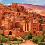 A panoramic view of the Sahara city in Morocco, showcasing its unique architecture and desert landscape, a top travel destination.