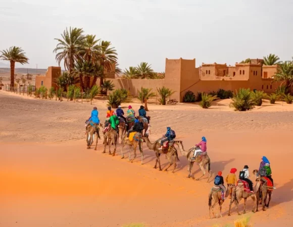 Ride a Camel Through the Dunes of Merzouga, Morocco