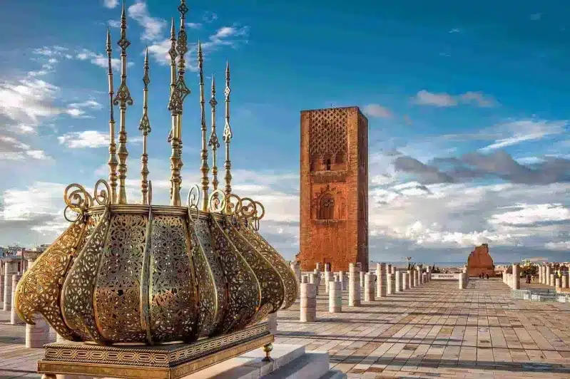 A vibrant view of Marrakech, Morocco, showcasing its rich culture and traditional Moroccan lifestyle.