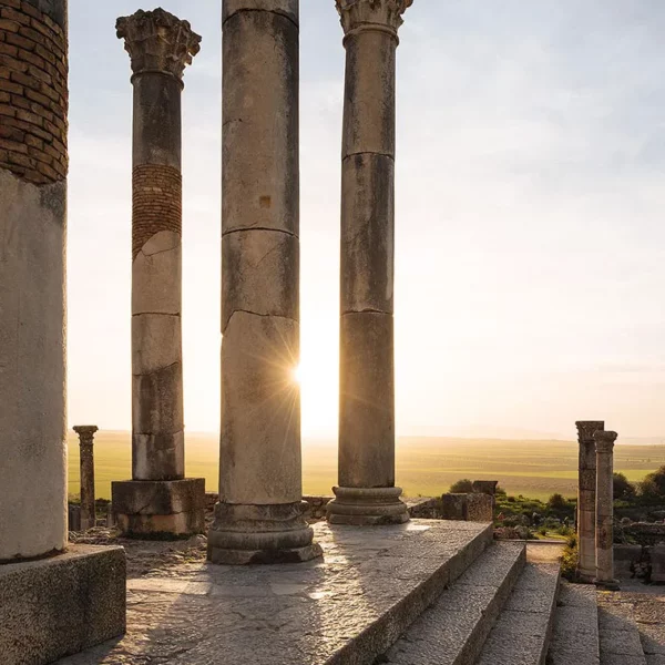 AncientrRoman Ruins of volubilis in Morocco