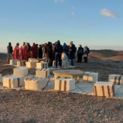 Agafay Desert Sunset Gathering with Berber Musicians and Traditional Rugs